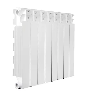 Радиатор алюминиевый Fondital 350/100 (97х407) боковое подкл, белый 8 сек, 1098,4 Ватт