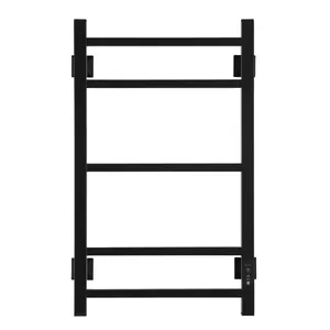 Полотенцесушитель электрический ENERGY 700х400 93Вт, черный матовый