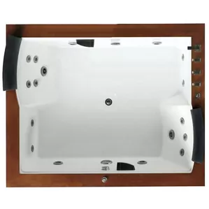 Акриловая ванна Gemy (1860х1510) гидромассажная, с хромотерапией, правая G9052-II B R