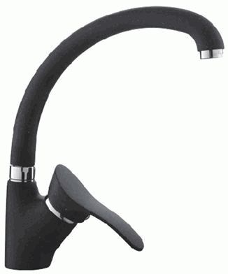 Смеситель Ledeme для кухни, с поворотным изливом, однозахватный, черный матовый L4101F