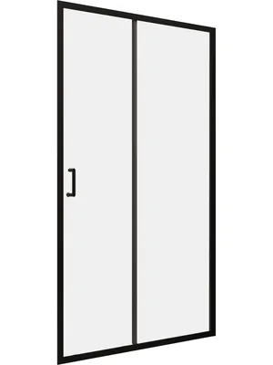 Душевая дверь RGW PA-14B (1000х1950) раздвижная, стекло 6мм прозрачное/черный 41081410-14
