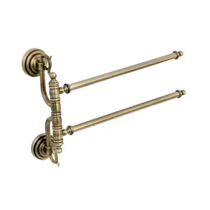 Полотенцедержатель Boheme двойной, бронза 10616