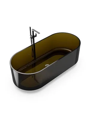 Ванна отдельностоящая Knief Ellipse Shape (1700х900) из полимерного материала, цвет: 01 Coffee Black, 0700-AL497-01