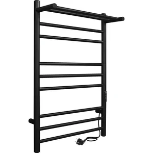 Полотенцесушитель Indigo с/п (electro) 700х400 (скрыт.монт, унив.подкл) черный муар