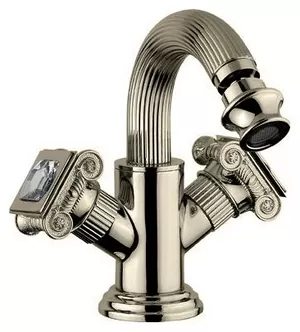 Смеситель CEZARES -BS2-02-Sw для биде, с донным клапаном, бронза/ручки Swarovski