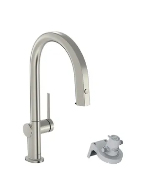 Смеситель Hansgrohe M91 210 1j для кухни, вытяжной излив, нерж. сталь 76803800