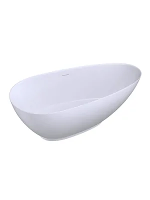 Ванна отдельностоящая Salini (1720х825х600) иск.камень, S-Stone, белый матовый 1015204M