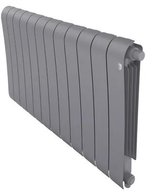 Радиатор биметаллический 12 секций ROYAL THERMO VR80 нижнее.подкл, 2160 Вт, Silver Satin