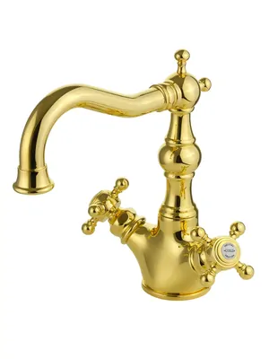 Смеситель для раковины Migliore двухзахватный, золото 18398 (ML.ARC-8334.DO)