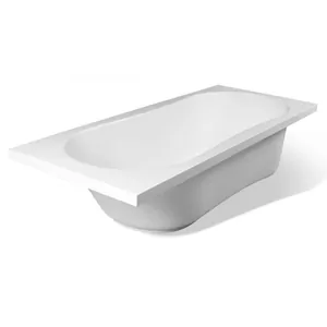 Ванна прямоугольная Estet (1700х750) из искусственного камня, цвет: белый ФР-00000692