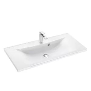 Раковина Aquaton 1000 1A702531PR010 1000х450х170 мм, перелив, отверстие под смеситель, белая