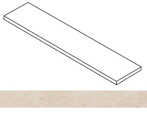 Forte dei Marmi Rock Siberian Ivory DX 33x120 матовая