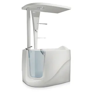 Ванна с душ.панелью Gruppo Treesse Top V3311dx+B3311 1300х750х2200 правая, сидячая