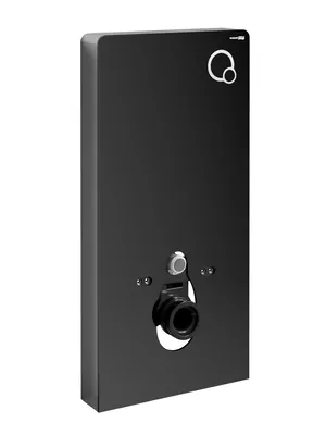 Пристенный модуль системы инсталляции WasserKRAFT 86 для унитазов, черный 86TLT.040.PE.BL