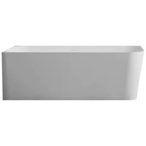 Ванна из искусств. камня Abber (1700x750) пристенная,угловая лев,слив-пер,бел мат AS9621-1.7 L