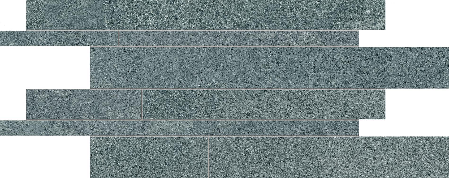 фон Re Play Concrete Listelli Sfalsati Recupero Verdigris 30x60