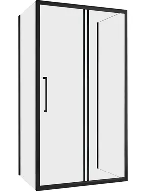 Душевое ограждение ABBER AG30180BH-S100B-S100B (1800х1000х1950) П-обр., прозр/черн