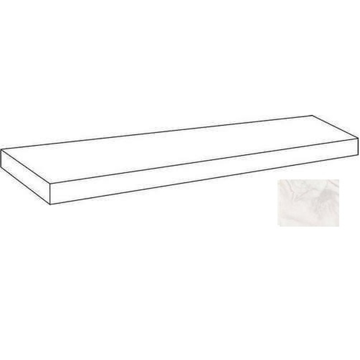Atlas Concorde Russia Forte Dei Marmi Quark 620070002680 Oyster White Scalino Angolare Sx Matt 33x80 матовая