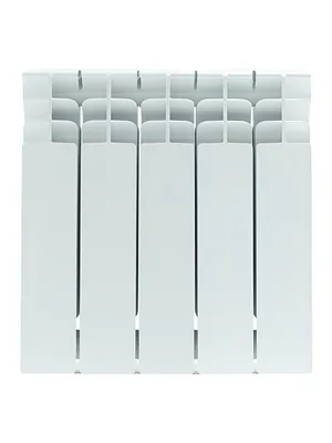 Радиатор STOUT 350 5 секций, биметаллический, боковое подключение, белый SRB-3310-035005