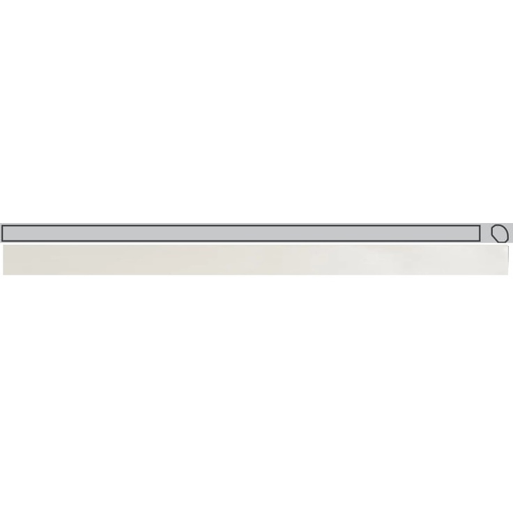 WOW Mestizaje / Zellige 130774 Rounded Edge White Matt 1,1x12,5 матовая