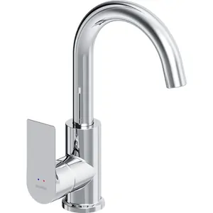 Смеситель Damixa для умывальника, однозахватый, с поворотным изливом, хром 470220000