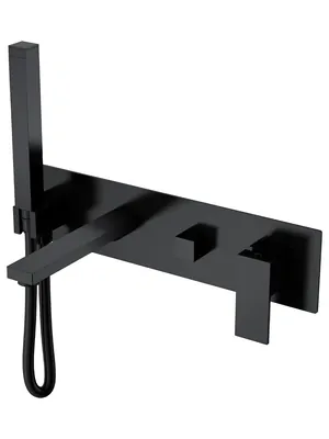 Смеситель Boheme 474-2-B для ванны/душа, встраиваемый, с ручным душем, черный