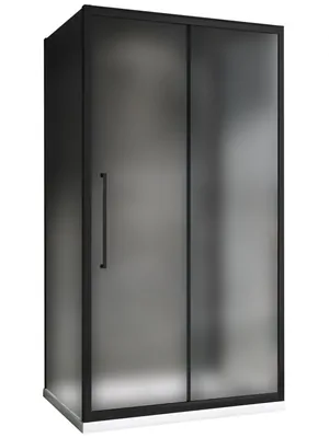 Душевой уголок ABBER AG30170BMH-S100BM-S100BM (1700х1000х1950) стек.6мм,мат./черн