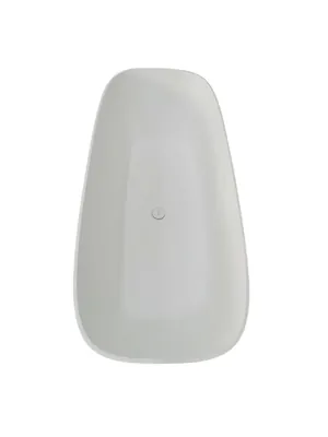 Ванна из искусственного камня Abber (1650x700) отдельностоящая, слив-перелив, белая мат AS9632