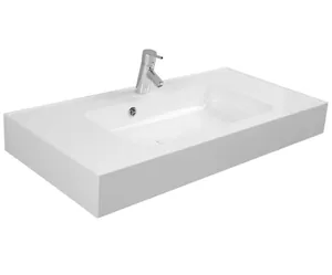 Раковина Aquaton 1000 1A70603KRD010 1000х500х120 мм, перелив, отверстие под смеситель, белая