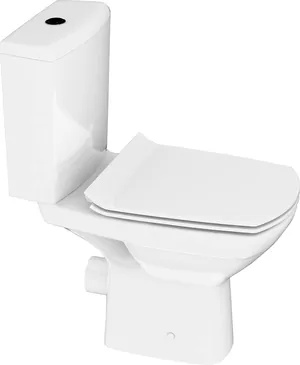Унитаз Cersanit Clean On (660х350х780) безободковый,сиденье тонкое м/лKO-CAR011-3/5-COn-S-DL