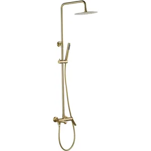 Душевая система ESKO Gold ST1425SHAGold верхний/ручной душ, золото