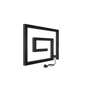 Полотенцесушитель Indigo (electrо) б/п 400х600 скрытый провод справа, черный муар, DGL40-60BRR