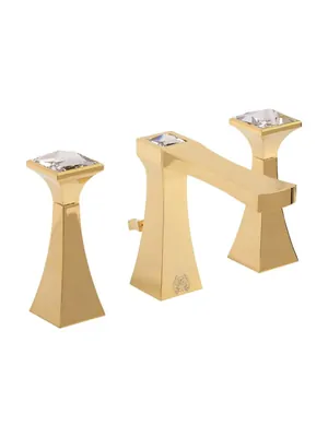 Смеситель для раковины Migliore на 3 отверстия, золото/SWAROVSKI ML.OPR-6012K.DO