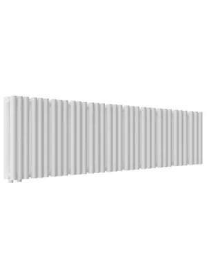 Радиатор стальной Empatiko V LR2 двухтруб 1312х236х122 33 сек НЗ.подкл, 1881Вт, Mild White