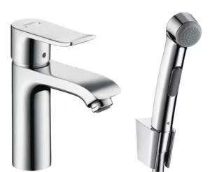 Смеситель Hansgrohe 31285000 для умывальника с гигиеническим душем (комплект)