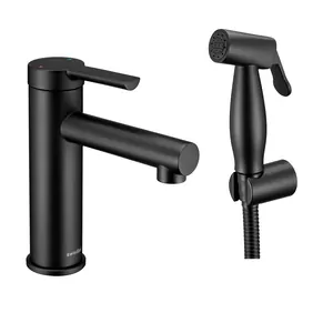 Смеситель с гигиеническим душем Swedbe Diana 1060B черный матовый