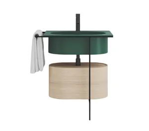 Раковина Cielo (700х500х200) 1 отверстие под смеситель, цвет Muschio EKLAO MU