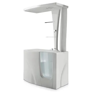 Ванна с душ.панелью Gruppo Treesse Top V3411sx+B3411 1200х700х2150 левая, сидячая