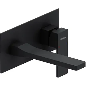 Смеситель Damixa для умывальника, однозахватный, встраиваемый в стену, черный 530260300