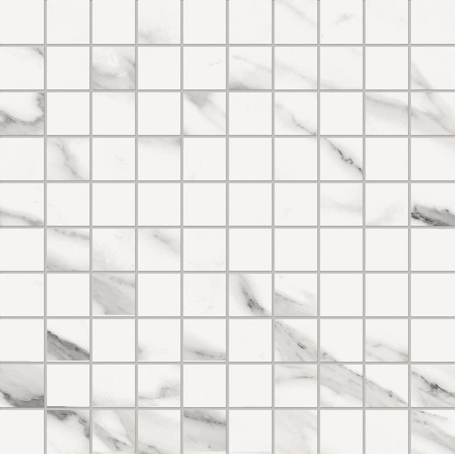 мозаика Tele Di Marmo Mosaico 3x3 Statuario Michelangelo Naturale 30x30