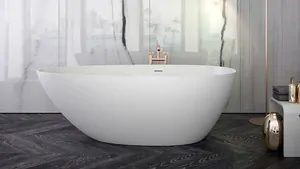 Ванна отдельностоящая Knief Grace + (1800х880х600) искусственный камень,285 литров,белый 0600-701-01