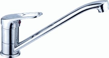 Смеситель Ledeme для кухни, поворотный излив, однозахватный, хром L4237