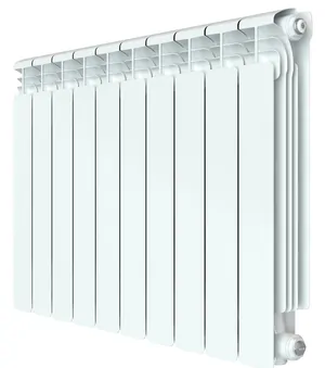 Радиатор алюминиевый Rifar VENTIL VR 500 нижнее правое подключение, 10 секции, 50мм, 1860 Вт