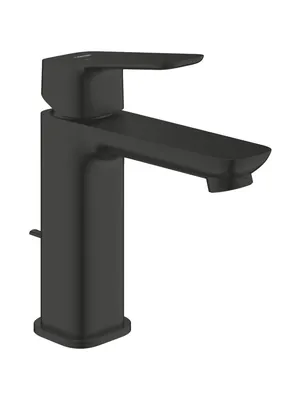 Смеситель для раковины Grohe однозахватный, низкий излив 105мм, черный матовый 1017492430