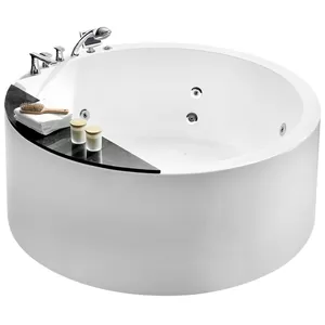 Гидромассажная круглая ванна Gemy G9230 K (1500х1500х610) электрон.пульт, аэромассаж, хромотерапия