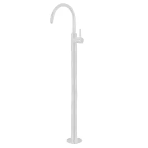 Смеситель для раковины Giulini F6590BO напольный, однозахватный, поворотный излив, белый мат