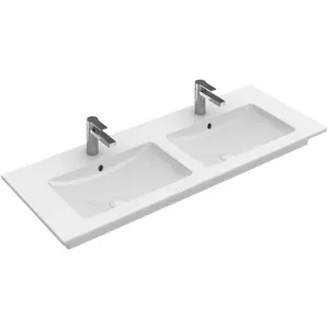 Раковина Villeroy & Boch 4111 DL R1 (1300х500) с отверствием, перелив, ceramicplus