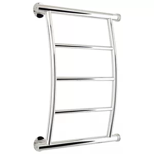 Полотенцесушитель водяной СТИЛЬЕ 600x400, изогнутый, нерж.сталь, боковое подкл.,00602-6040