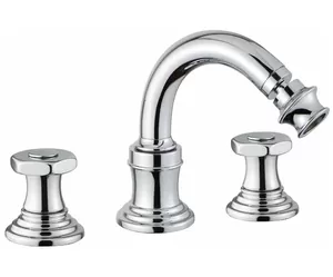 Смеситель CEZARES -BBS2-01-M для биде на 3 отверстия, двухзахватный, хром