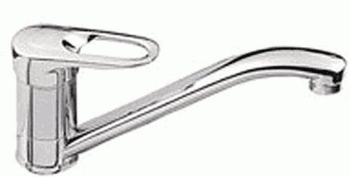 Смеситель Ledeme Н04 для кухни, однозахватный, поворотный излив, хром L4204